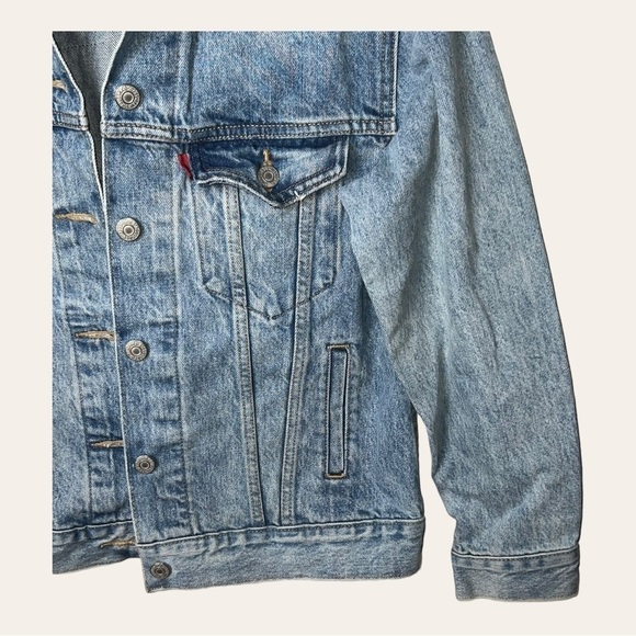 LEVI’S DENIM JACKET‎ WITH PATCHWORK SIZE XSMALL - Picture 6 of 10